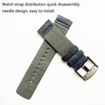 Leather Watch Strap, For Samsung Galaxy Watch 4 44mm, For Samsung Galaxy Watch 4 40mm, For Samsung Galaxy Watch 4 Classic 46mm, For Samsung Galaxy Watch 4 Classic 42mm, For Samsung Galaxy Watch Active 2 40mm, For Samsung Galaxy Watch Active 2 44mm     ...