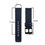 Leather Watch Strap, For Samsung Galaxy Watch 4 44mm, For Samsung Galaxy Watch 4 40mm, For Samsung Galaxy Watch 4 Classic 46mm, For Samsung Galaxy Watch 4 Classic 42mm, For Samsung Galaxy Watch Active 2 40mm, For Samsung Galaxy Watch Active 2 44mm     ...