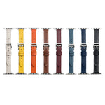 Microfiber Leather Pin Buckle Watch Strap For Apple Watch Series, 7 41mm / 6&SE&5&4 40mm / 3&2&1 38mm, 7 45mm / 6&SE&5&4 44mm / 3&2&1 42mm