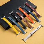 Microfiber Leather Car Line Small Waist Double Buckle Watch Strap, 7 41mm / 6&SE&5&4 40mm / 3&2&1 38mm, 7 45mm / 6&SE&5&4 44mm / 3&2&1 42mm