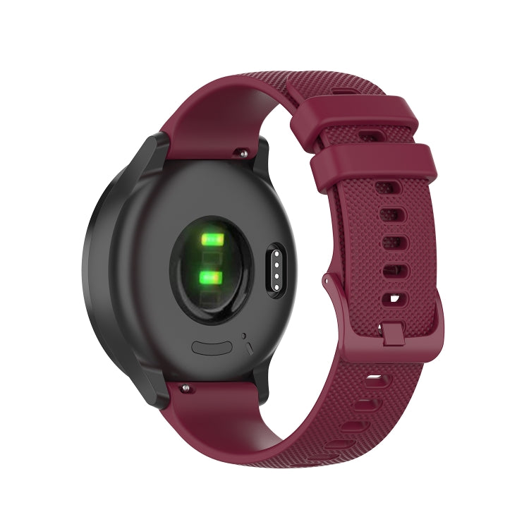 Small Lattice Silicone Sports Strap, For Garmin Vivomove, For Garmin Venu 2 Plus, For Garmin Forerunner 158, For Garmin Forerunner 55