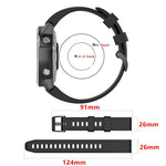 26mm Silicone Sports Strap, For Garmin Fenix 7X, For Garmin Fenix 6X, For Garmin Fenix 6X Pro
