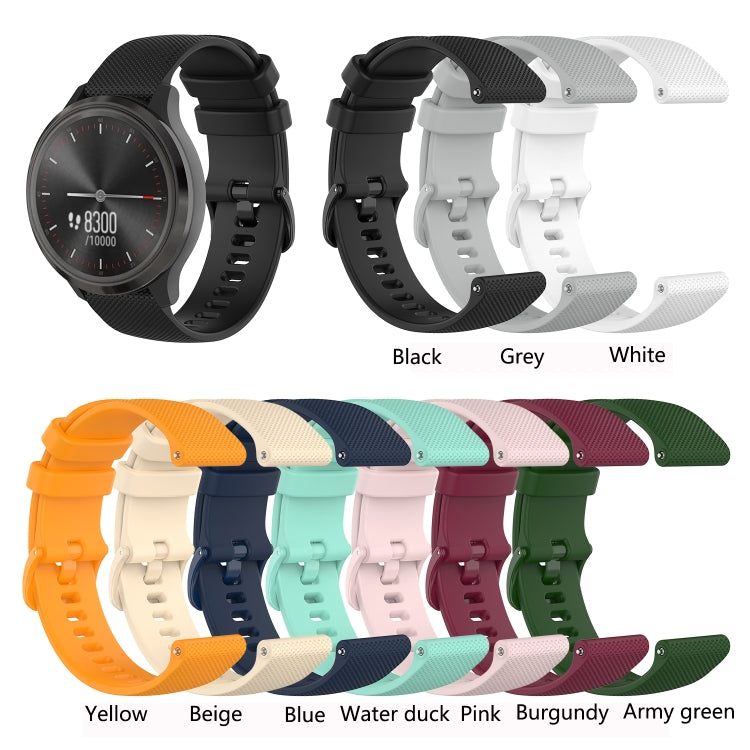 22mm Checkered Silicone Strap, For Honor Watch GS 3, For Honor Watch GS Pro, For Honor Magic Watch 2 46mm, For Honor Magic