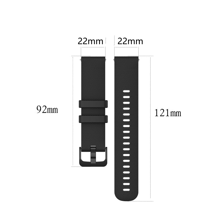 22mm Checkered Silicone Strap, For Samsung Galaxy Watch3 45MM, For Samsung Galaxy Watch 46mm, For Samsung Gear S3 Classic