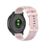 20mm Checkered Silicone Strap, For Samsung Galaxy Watch 4 40mm / 44mm, For Samsung Galaxy Watch 4 Classic 42mm / 46mm, For Samsung Galaxy Watch 3 41mm, For Samsung Galaxy Watch Active 2 40mm / 44mm