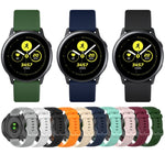 20mm Checkered Silicone Strap, For Samsung Galaxy Watch Active 40mm, For Samsung Galaxy Watch 42mm, For Samsung Galaxy Gear Sport, For Samsung Gear S2 Classic