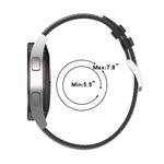 Calf Texture Sewing Thread Watchband, For Samsung Galaxy Watch 4, For Samsung Galaxy Watch 3 41mm / Watch 42mm, For Samsung Galaxy Gear S2 Classic