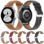 Calf Texture Sewing Thread Watchband, For Samsung Galaxy Watch 4, For Samsung Galaxy Watch 3 41mm / Watch 42mm, For Samsung Galaxy Gear S2 Classic