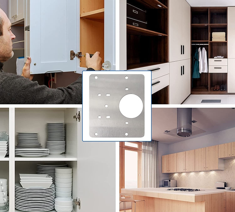 Hinge Repair Plate Cabinet Stainless Steel Hinge Repair Plate, Hinge Repair