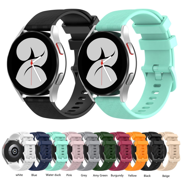 20mm Carbon Fiber Striped Silicone Strap, For Honor Magic Watch2 42mm