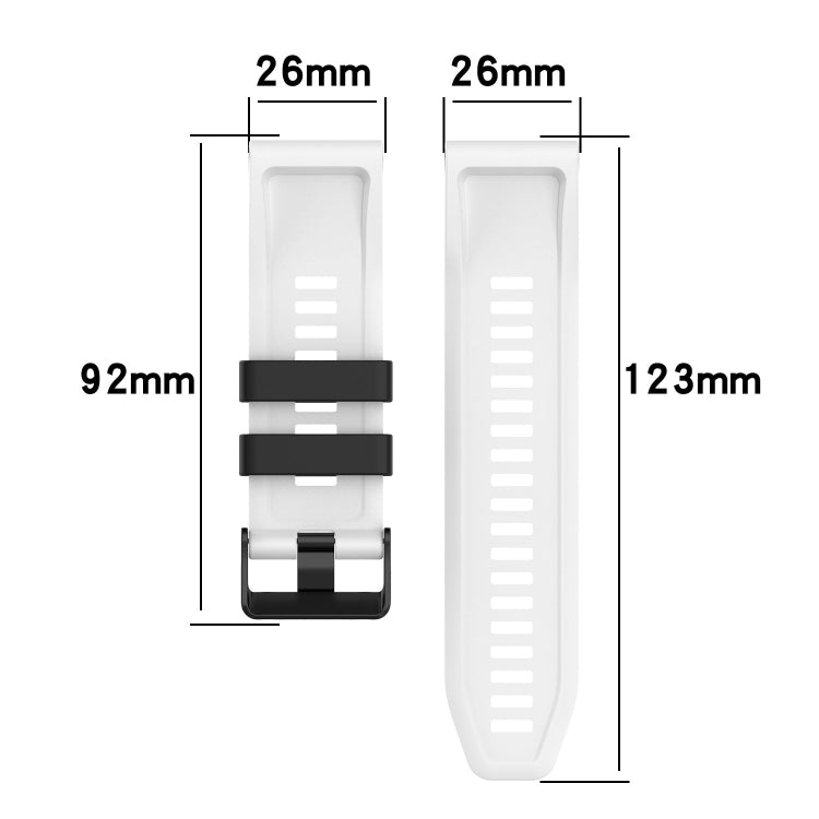 22mm Silicone Mixing Color Watch Strap, For Garmin Forerunner 945, For Garmin Instinct
