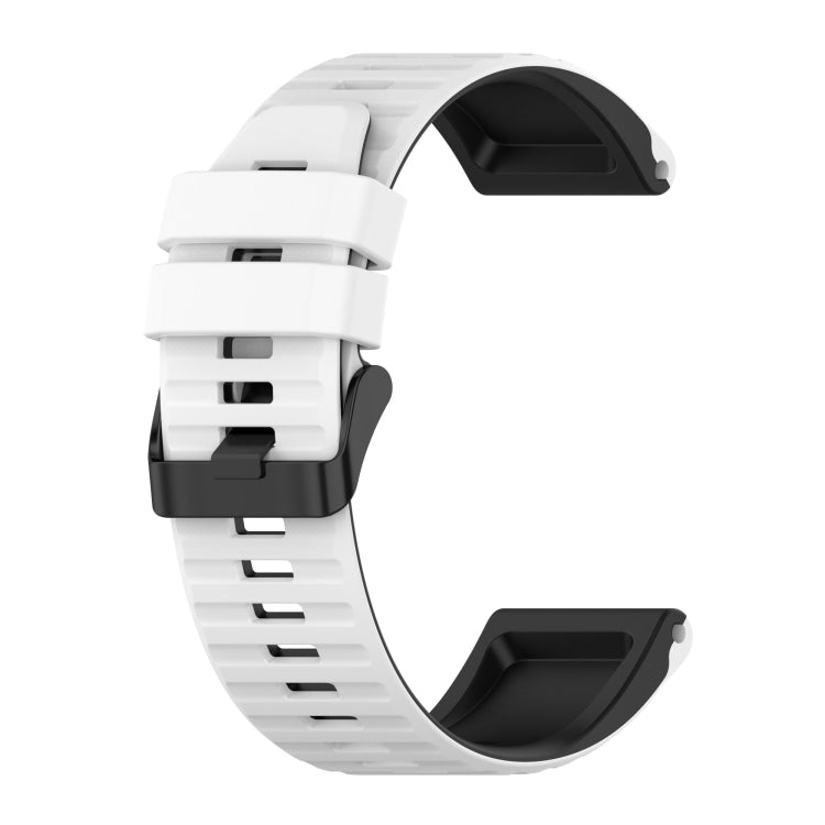 26mm Silicone Mixing Color Watch Strap, For Garmin Fenix 7X, For Garmin Fenix 6X, For Garmin Fenix 6X Pro, For Garmin Fenix 5x Plus