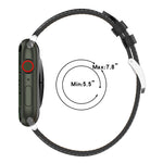 Top Layer Cowhide Sewing Watch Strap For Apple Watch Series, 7 41mm / 6&SE&5&4 40mm / 3&2&1 38mm 20mm, 7 45mm / 6&SE&5&4 44mm / 3&2&1 42mm 22mm, 7 41mm / 6&SE&5&4 40mm / 3&2&1 38mm 22mm, 7 45mm / 6&SE&5&4 44mm / 3&2&1 42mm 20mm