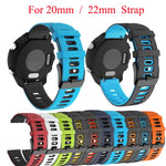 22mm Mixed-Color Silicone Strap, For Huawei Watch GT 42mm / 46mm, For Huawei Watch GT2 46mm