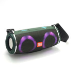 مكبر صوت بلوتوث محمول مقاوم للماء T&G TG642 مع إضاءة RGB، يدعم FM / بطاقة TF