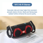 T&G TG642 RGB Light Waterproof  Portable Bluetooth Speaker Support FM / TF Card, TG642