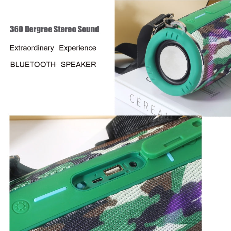 T&G TG642 RGB Light Waterproof  Portable Bluetooth Speaker Support FM / TF Card, TG642