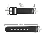 20mm Silicone Pasted Leather Strap, For Samsung Galaxy Watch 4 40mm, Samsung Galaxy Watch 4 44mm, For Samsung Galaxy Watch 4 Classic 42mm, For Samsung Galaxy Watch 4 Classic 46mm