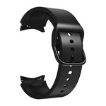 20mm Silicone Pasted Leather Strap, For Samsung Galaxy Watch 4 40mm, Samsung Galaxy Watch 4 44mm, For Samsung Galaxy Watch 4 Classic 42mm, For Samsung Galaxy Watch 4 Classic 46mm
