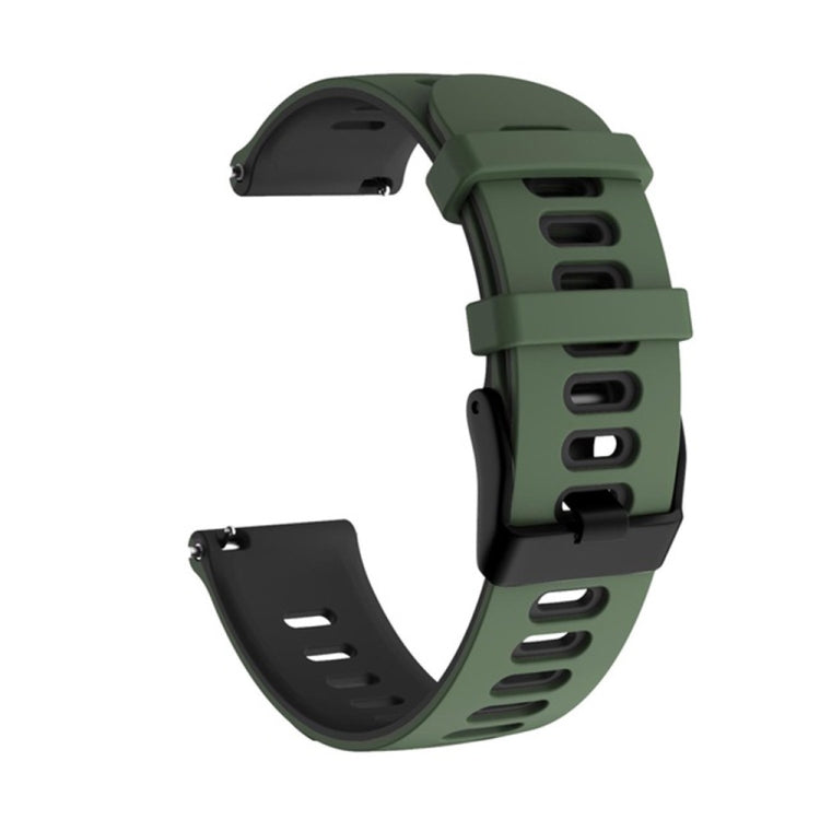 20mm Mixed-color Silicone Strap, For Garmin Venu sq, For Garmin Forerunner 645 Music