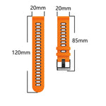20mm Mixed-color Silicone Strap, For Garmin Venu sq, For Garmin Forerunner 645 Music