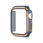 Electroplating Two-color PC+Tempered Film Watch Case, For Apple Watch Series 6/5/4/SE 40mm, For Apple Watch Series 3/2/1 38mm