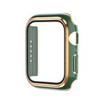Electroplating Two-color PC+Tempered Film Watch Case, For Apple Watch Series 6/5/4/SE 40mm, For Apple Watch Series 3/2/1 38mm