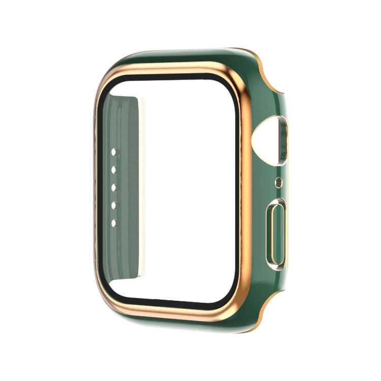 Electroplating Two-color PC+Tempered Film Watch Case, For Apple Watch Series 6/5/4/SE 40mm, For Apple Watch Series 3/2/1 38mm