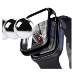 Electroplating Two-color PC+Tempered Film Watch Case, For Apple Watch Series 6/5/4/SE 40mm, For Apple Watch Series 3/2/1 38mm