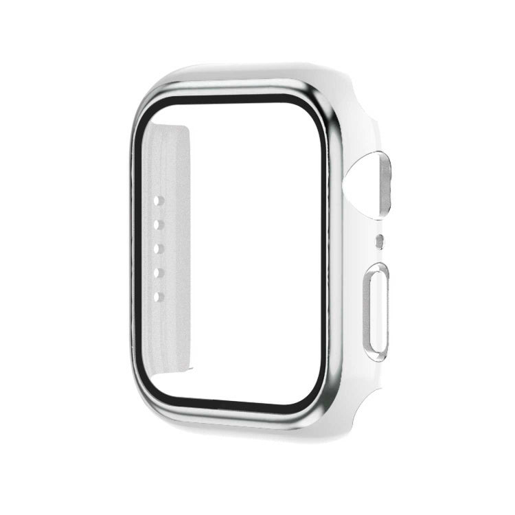 Electroplating Two-color PC+Tempered Film Watch Case, For Apple Watch Series 6/5/4/SE 40mm, For Apple Watch Series 3/2/1 38mm