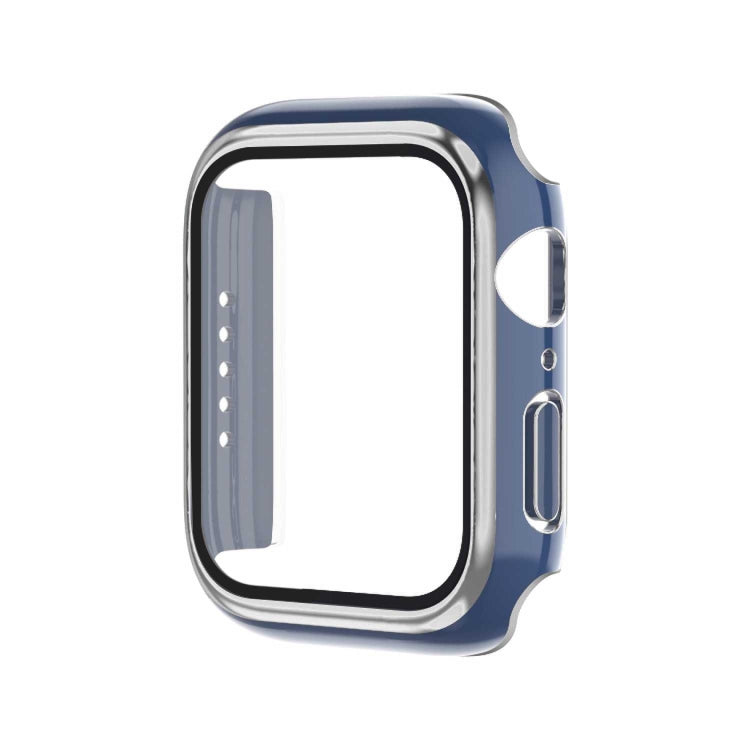Electroplating Two-color PC+Tempered Film Watch Case, For Apple Watch Series 6/5/4/SE 40mm, For Apple Watch Series 3/2/1 38mm