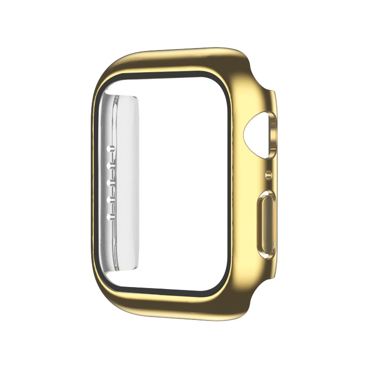 Electroplating Monochrome PC+Tempered Film Watch Case, For Apple Watch Series 9 / 8 / 7 45mm, For Apple Watch Series 8 / 7 45mm, For Apple Watch Series 6/5/4/SE 44mm, For Apple Watch Series 3/2/1 42mm, For Apple Watch Series 9 / 8 / 7 41mm             ...