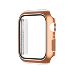 Electroplating Monochrome PC+Tempered Film Watch Case, For Apple Watch Series 9 / 8 / 7 45mm, For Apple Watch Series 8 / 7 45mm, For Apple Watch Series 6/5/4/SE 44mm, For Apple Watch Series 3/2/1 42mm, For Apple Watch Series 9 / 8 / 7 41mm             ...