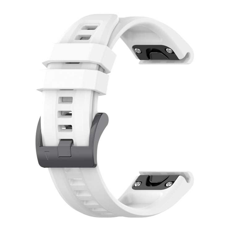 22mm Silicone Solid Color Watch Band, For Garmin Fenix 6, For Garmin Fenix 6 Pro, For Garmin Fenix 5