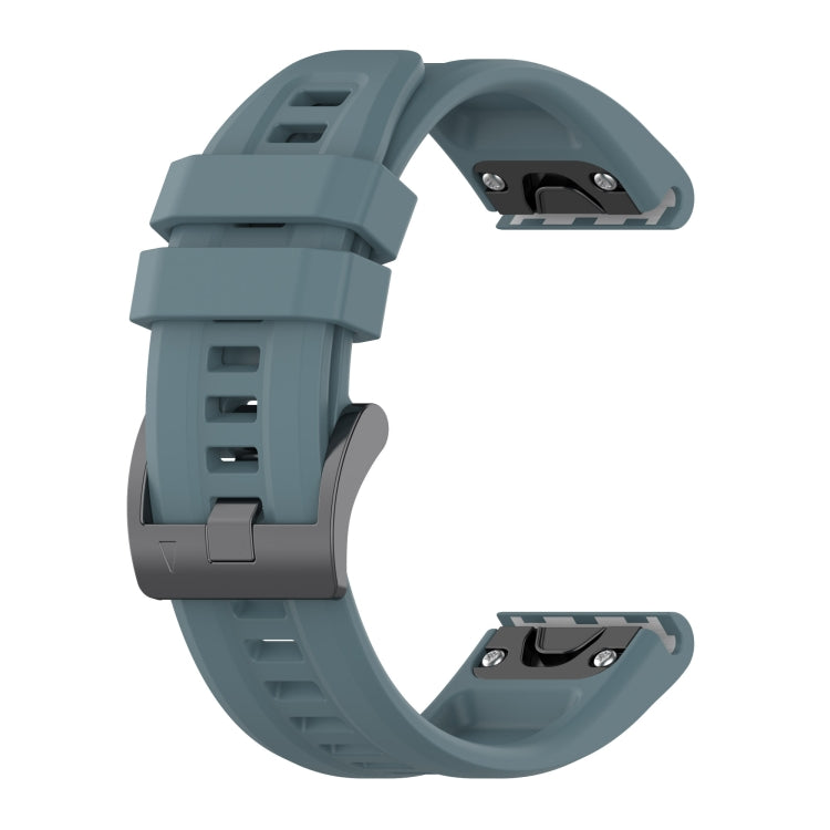 22mm Silicone Solid Color Watch Band, For Garmin Fenix 6, For Garmin Fenix 6 Pro, For Garmin Fenix 5
