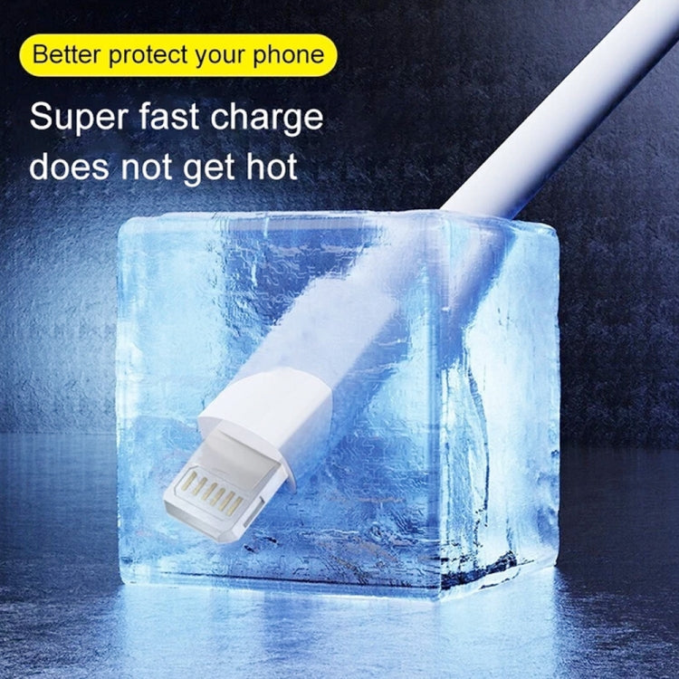 كابل شحن سريع ومزامنة بيانات PD30W USB-C / Type-C إلى 8 Pin لسلسلة iPhone، 1م، 1.5م، 2م