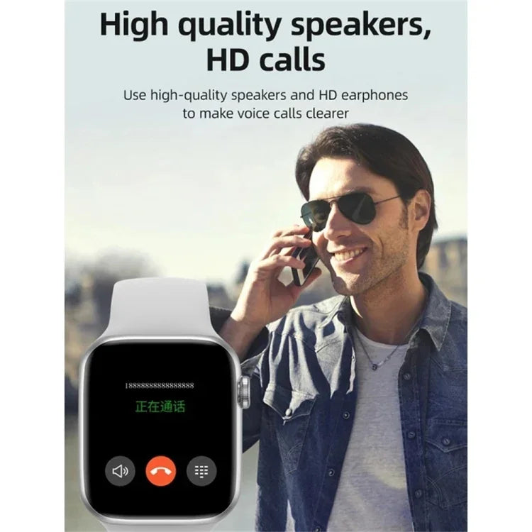 T500 Plus 1.44 inch Color Screen Smart Watch,Support Heart Rate Monitoring/Blood Pressure Monitoring