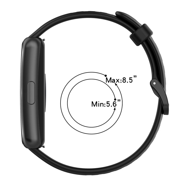 Solid Color Silicone Watch Band, For Huawei Band 7