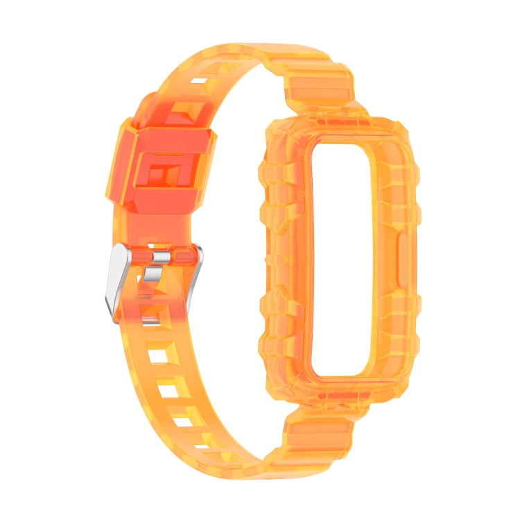 One-Piece Transparent Silicone Watch Band, For Huawei Band 7, For Huawei Band 6, For Honor Band 6