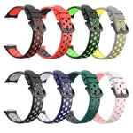 Two-Color Perforated Silicone Watch Band, For Huawei Watch Fit 2