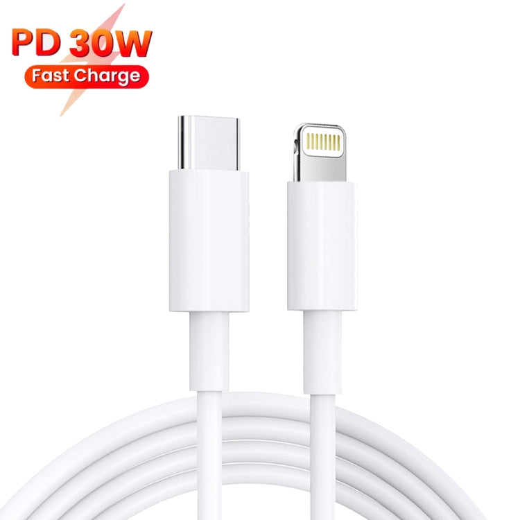 شاحن PD 35 واط بمنافذ USB-C / Type-C مزدوجة مع كابل بيانات Type-C إلى 8 بن، قابس الولايات المتحدة، قابس الولايات المتحدة + كابل 8 بن بطول 1 متر، قابس الولايات المتحدة + كابل 8 بن بطول 1.5 متر، قابس الولايات المتحدة + كابل 8 بن بطول 2 متر