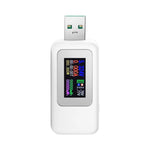 جهاز اختبار USB KWS-MX18 10 في 1 تيار DC 4-30V مقياس جهد عداد توقيت عداد رقمي