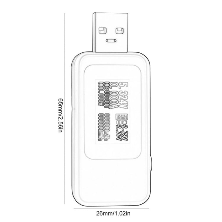 جهاز اختبار USB KWS-MX18 10 في 1 تيار DC 4-30V مقياس جهد عداد توقيت عداد رقمي