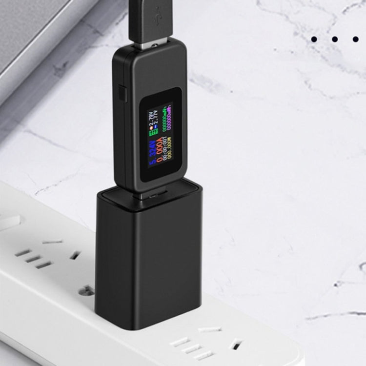 جهاز اختبار USB KWS-MX18 10 في 1 تيار DC 4-30V مقياس جهد عداد توقيت عداد رقمي