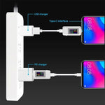 جهاز اختبار USB KWS-MX18 10 في 1 تيار DC 4-30V مقياس جهد عداد توقيت عداد رقمي