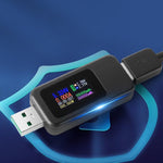 جهاز اختبار USB KWS-MX18 10 في 1 تيار DC 4-30V مقياس جهد عداد توقيت عداد رقمي