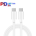 شاحن PD 35W بمنافذ USB-C / Type-C مزدوجة مع كابل بيانات Type-C إلى Type-C، قابس UK، قابس UK + كابل Type-C مزدوج بطول 1 متر، قابس UK + كابل Type-C مزدوج بطول 2 متر