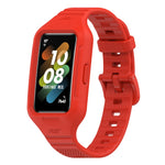 Solid Color Silicone Integrated Watch Band, For Huawei Band 8 / 7, For Honor Band 6