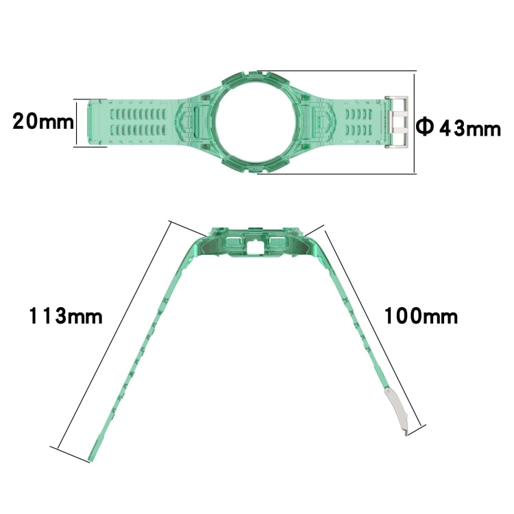 Silicone Integrated Watch Band, For Samsung Galaxy Watch 40MM, For Samsung Galaxy Watch 44MM