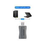 محول USB 3.0 إلى HDMI بدقة كاملة HD 1080P 60 إطار في الثانية لالتقاط فيديو الألعاب